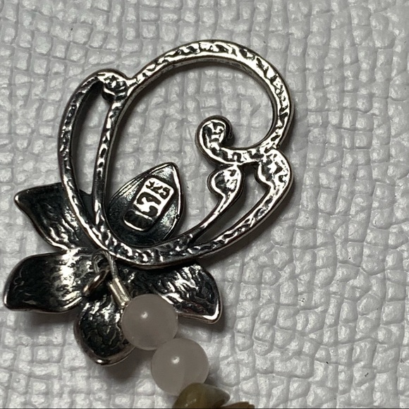 Handcrafted “Tropical Dreams” Pink Quartz Tourmaline & 925 Necklace & Earrings - Picture 11 of 14